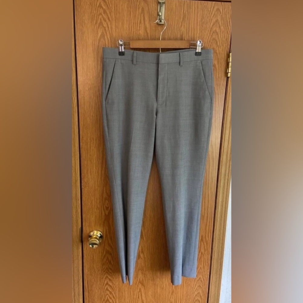Express brand    Mens Light Gray Slim Dress Pants